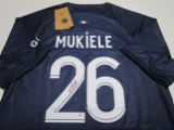 Nordi Mukiele of the Paris Saint Germain signed autographed soccer jersey PAAS COA 482