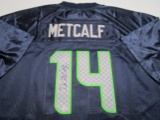 DK Metcalf of the Seattle Seahawks signed autographed football jersey PAAS COA 536