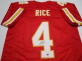 Rashee Rice of the KC Chiefs signed autographed football jersey Legends COA 445