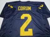 Blake Corum of the Michigan Wolverines signed autographed football jersey PAAS COA 803