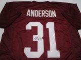 Will Anderson of the Alabama Crimson Tide signed autographed football jersey PAAS COA 407