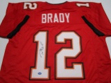 Tom Brady of the Tampa Bay Buccaneers signed autographed football jersey TAA COA 780