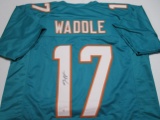 Jaylen Waddle of the Miami Dolphins signed autographed football jersey PAAS COA 128