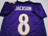 Lamar Jackson of the Baltimore Ravens signed autographed football jersey PAAS COA 902