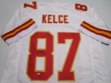Travis Kelce of the Kansas City Chiefs signed autographed football jersey PAAS COA 808