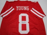 Steve Young of the San Francisco 49ers signed autographed football jersey PAAS COA 875
