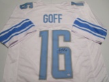 Jared Goff of the Detroit Lions signed autographed football jersey PAAS COA 847