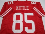 George Kittle of the San Francisco 49ers signed autographed football jersey PAAS COA 032