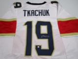 Matthew Tkachuk of the Florida Panthers signed autographed hockey jersey PAAS COA 517