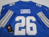 Jahmyr Gibbs of the Detroit Lions signed autographed football jersey PAAS COA 410