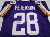 Adrian Peterson of the Minnesota Vikings signed autographed football jersey PAAS COA 625