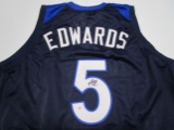 Anthony Edwards of the Minnesota Timberwolves signed autographed basketball jersey PAAS COA 383