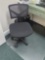 Mesh Back Armless Office Chairs - Includes (2) Plastic Chair Mats