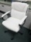 Rolling Leather Office Chair with Plastic Chair Mat