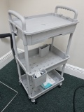 Three Tier Medical Rolling Cart