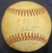 Foul Baseball Hit by Devon White in the 3rd Inning 1991 - Signed by Nolan Ryan After Game