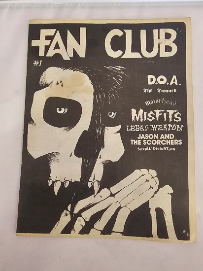The Misfits Fan Club Magazine #1 - Signed by Aurthur Googy