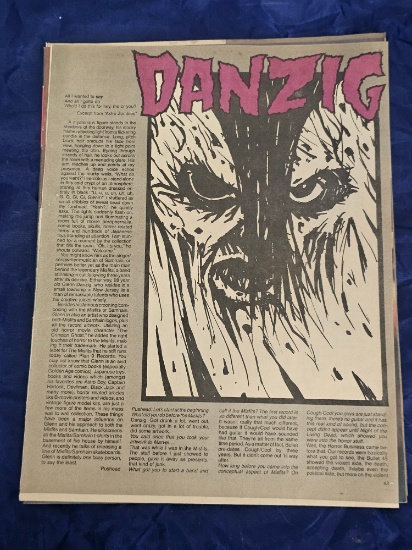 1984 Skater Magazine with Article on Danzig and Pushead