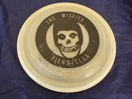 The Misfits Fiend Club Frisbie with Only Signature of William, Jerry's Only Blind Son from Stage App