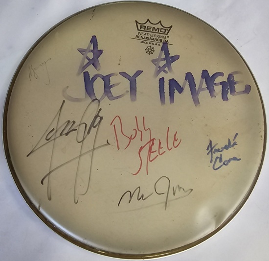 Joey Image Snare Head - Signed by Joey, Jerry, Franché & Bobby
