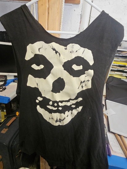 1980 Only Known Glow in the Dark Silk Screened Misfits T-shirt Done by Danzig - Original Owner Cut S