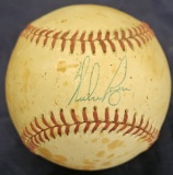 Foul Baseball Hit by Devon White in the 3rd Inning 1991 - Signed by Nolan Ryan After Game