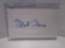 Monte Irvin of the San Francisco Giants signed autographed index card KYC COA