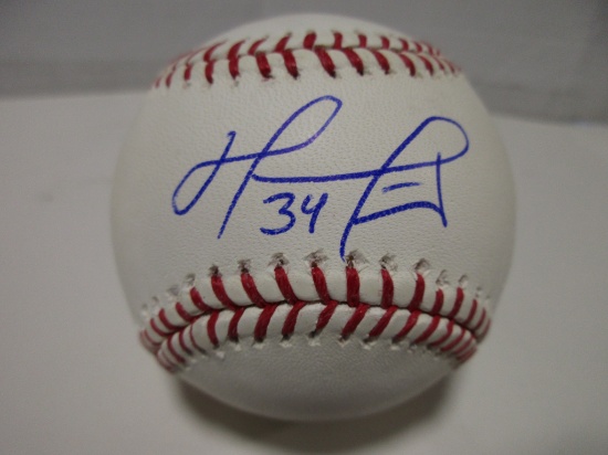 David Ortiz of the Boston Red Sox signed autographed Official ROMLB baseball PAAS COA 253