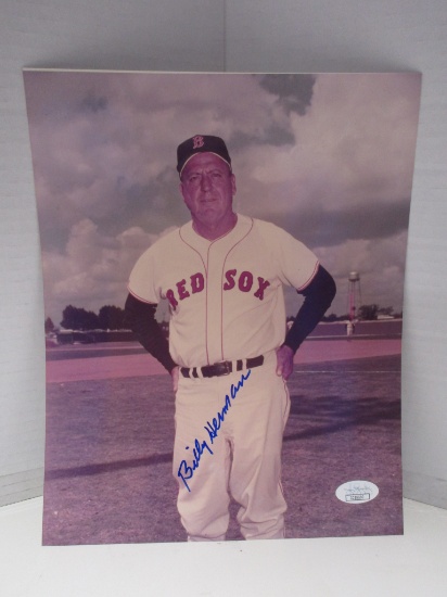 Billy Herman of the Boston Red Sox signed autographed 8x10 photo JSA COA 690