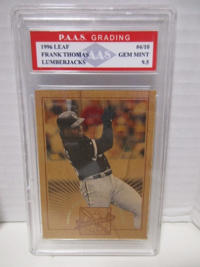 Frank Thomas White Sox 1996 Leaf Lumberjacks #4/10 graded PAAS Gem Mint 9.5