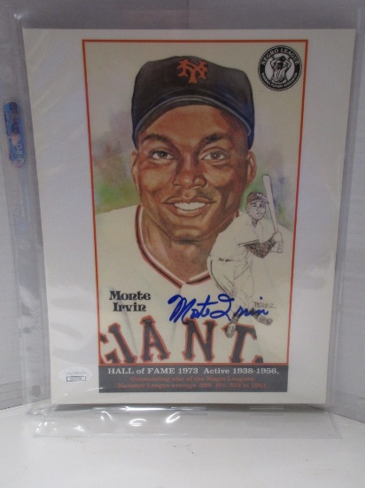 Monte Irvin of the San Francisco Giants signed autographed 8x10 photo JSA COA 759