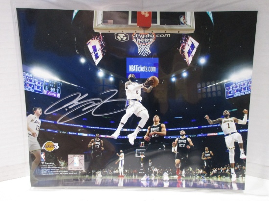 LeBron James of the LA Lakers signed autographed 8x10 photo TAA COA 876