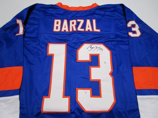 Mathew Barzal of the NY Islanders signed autographed hockey jersey PAAS COA 130