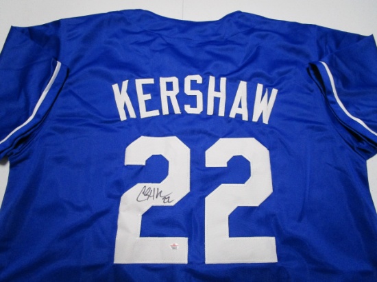 Clayton Kershaw of the LA Dodgers signed autographed baseball jersey PAAS COA 601