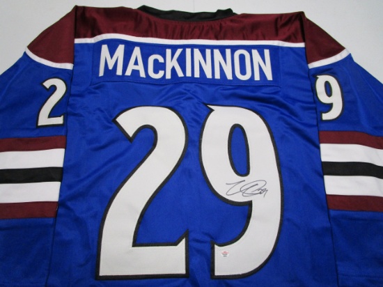 Nathan MacKinnon of the Colorado Avalanche signed autographed hockey jersey PAAS COA 487