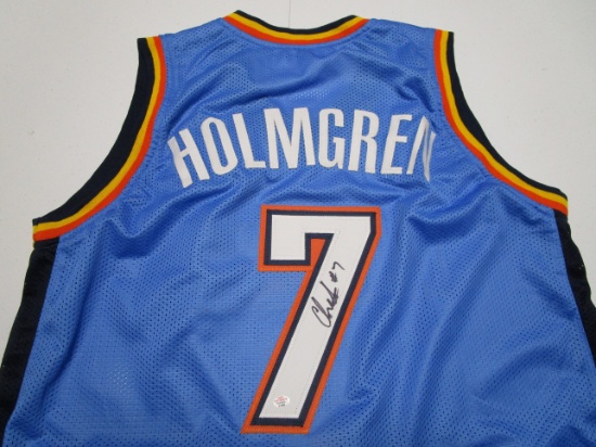 Chet Holmgren of the OKC Thunder signed autographed basketball jersey PAAS COA 463