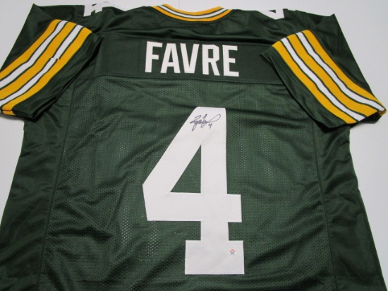 Brett Favre of the Green Bay Packers signed autographed football jersey PAAS COA 296