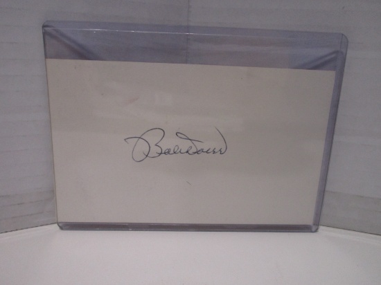 Bobby Doerr of the Boston Red Sox signed autographed index card KYC COA