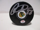 Patrick Kane of the Chicago Blackhawks signed autographed logo hockey puck PAAS COA 319