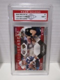 Tom Brady Drew Brees 2010 Prestige League Leaders #3 graded PAAS Mint 9