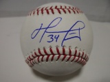 David Ortiz of the Boston Red Sox signed autographed Official ROMLB baseball PAAS COA 253