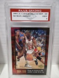 Michael Jordan Bulls 1999 Upper Deck Career Collection #25 graded PAAS Mint 9