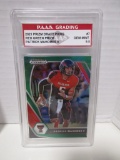 Patrick Mahomes II Texas Tech 2021 Prizm Draft Picks Red Green Prizm #7 graded PAAS Gem Mint 9.5