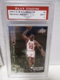 Michael Jordan Bulls 1999 Upper Deck Black Diamond #8 graded PAAS Mint 9
