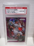 Aaron Judge Yankees 2020 panini Prizm Purple Prizm #64 graded PAAS Gem Mint 9.5