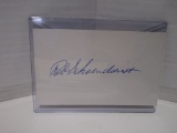 Red Schoendienst of the St Louis Cardinals signed autographed index card KYC COA