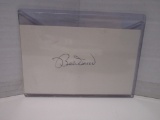 Bobby Doerr of the Boston Red Sox signed autographed index card KYC COA