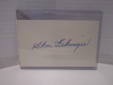 Charlie Gehringer of the Detroit Tigers signed autographed index card KYC COA