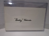 Bucky Harris of the Washington Senators signed autographed index card KYC COA