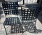 Double Ladder Back Metal Chairs (some may need refurbishing)